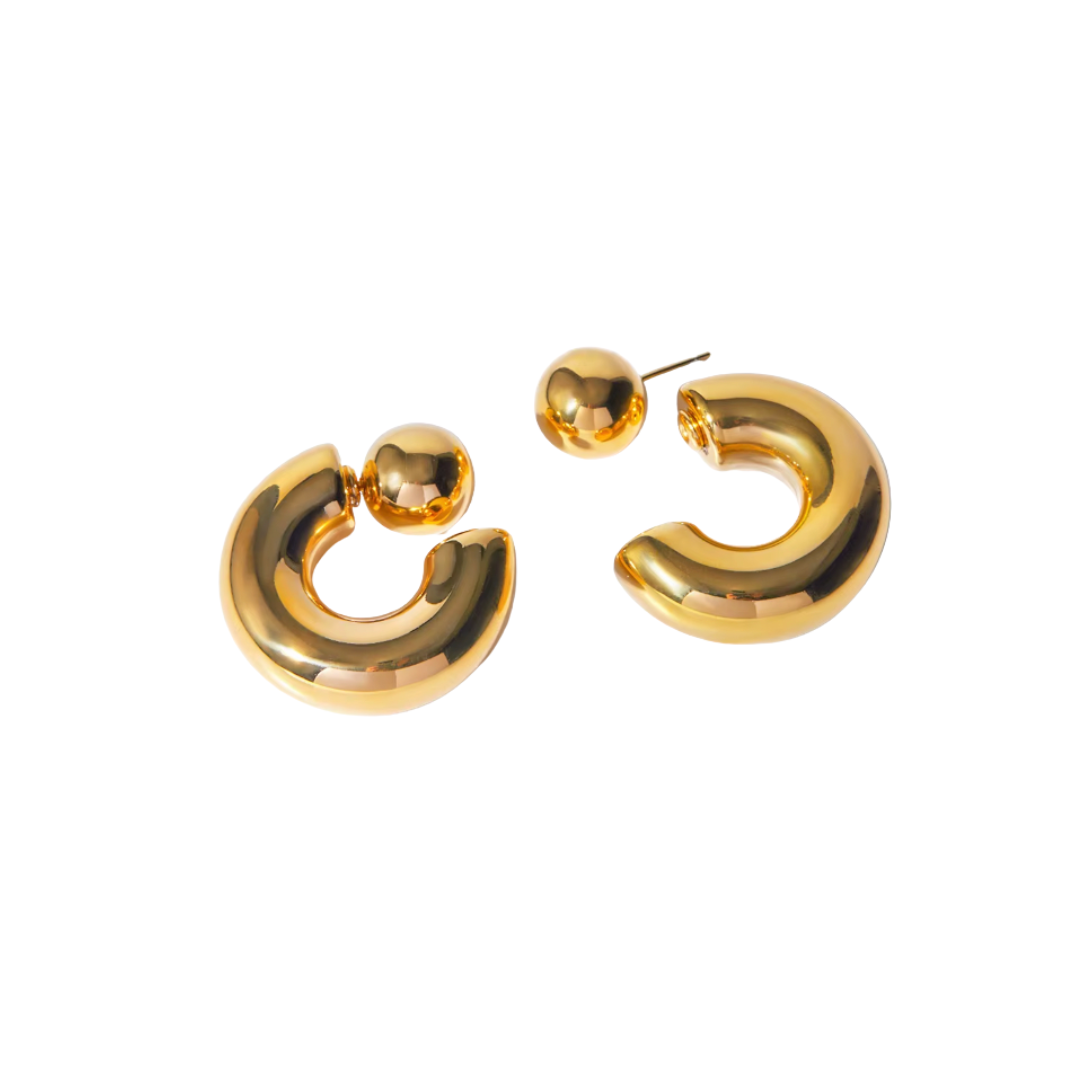 NOLA HOOP EARRING SILVER