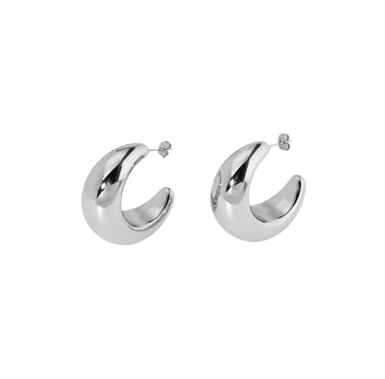 KIARA SILVER HOOPS