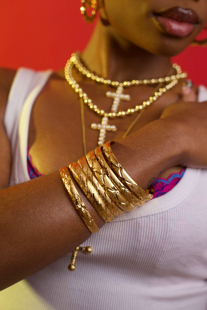 KIM BANGLES TRIO GOLD