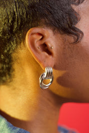 KNOT STUDS SILVER