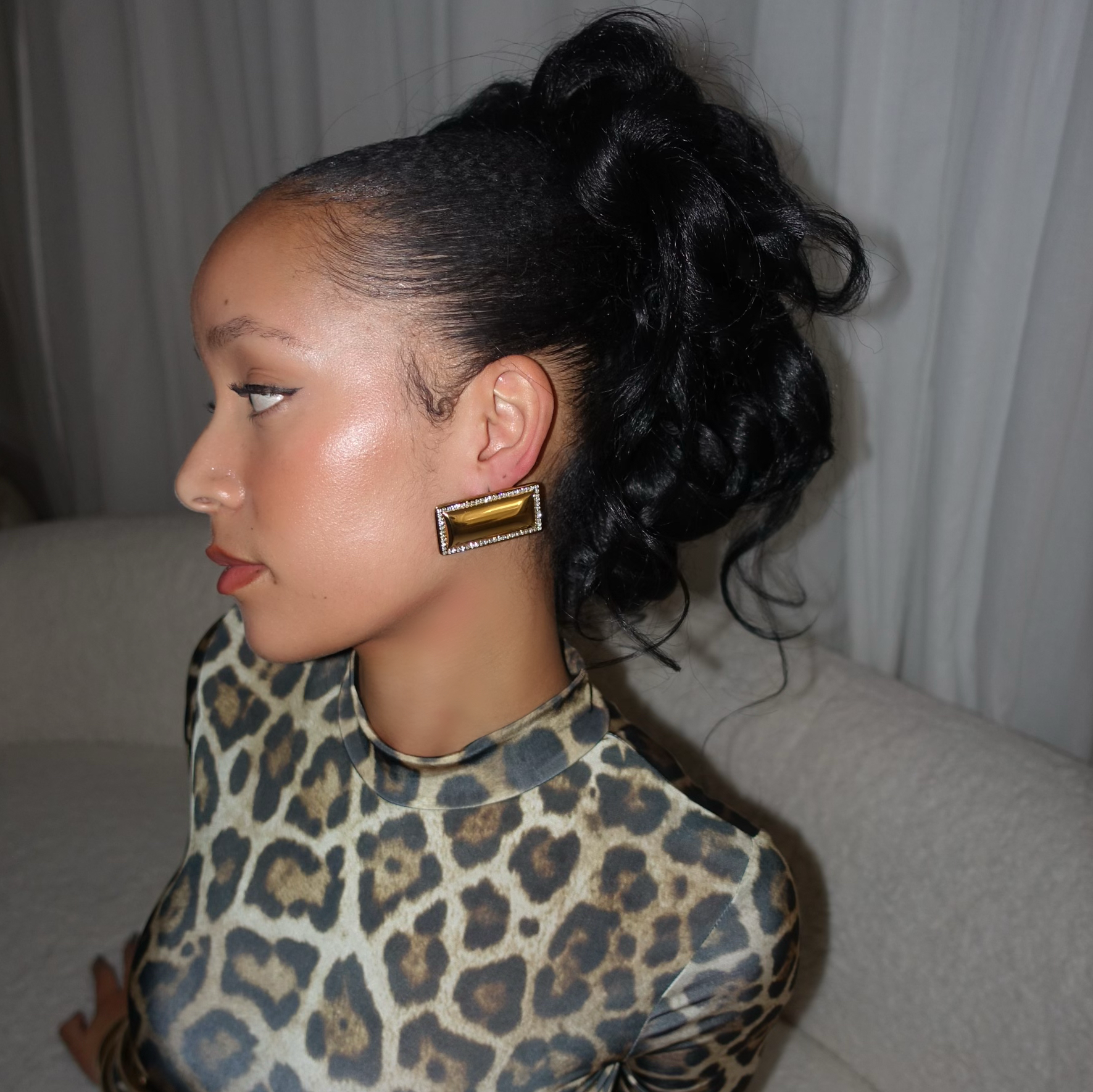 IMANI GOLD EARRING