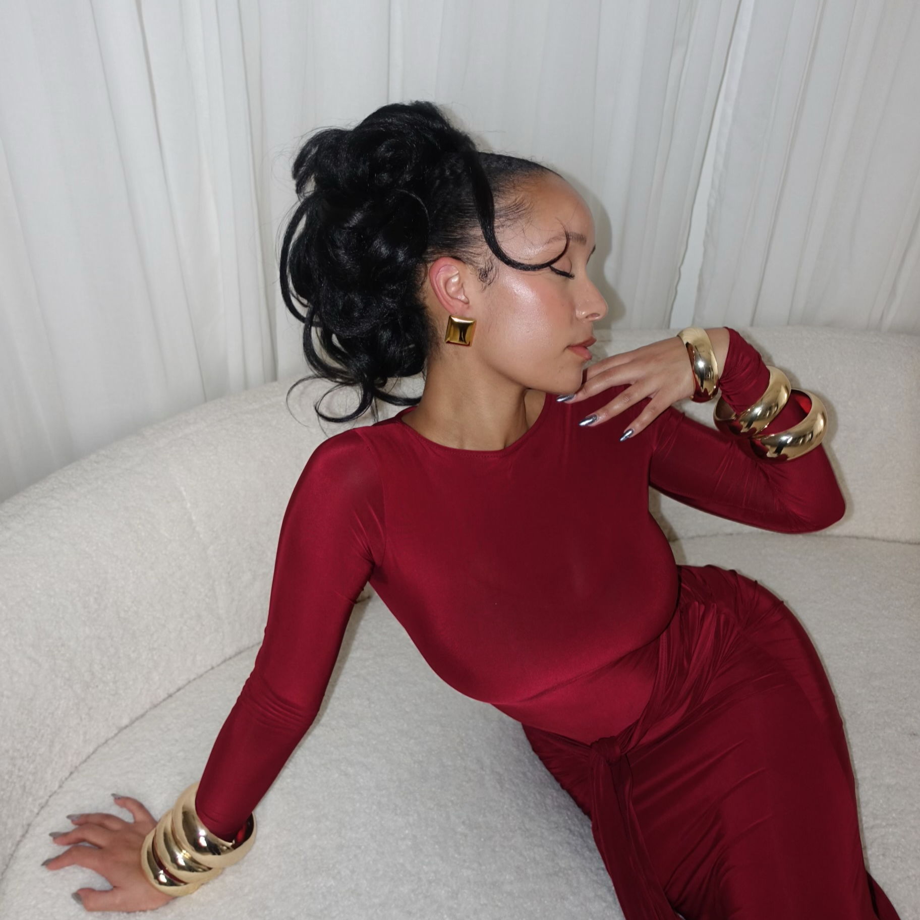 MAYA GOLD EARRING