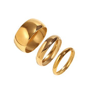 MONICA TRIO BANGLE SET GOLD