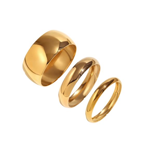 MONICA TRIO BANGLE SET GOLD