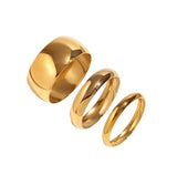 MONICA TRIO BANGLE SET GOLD