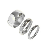 MONICA TRIO BANGLE SET SILVER