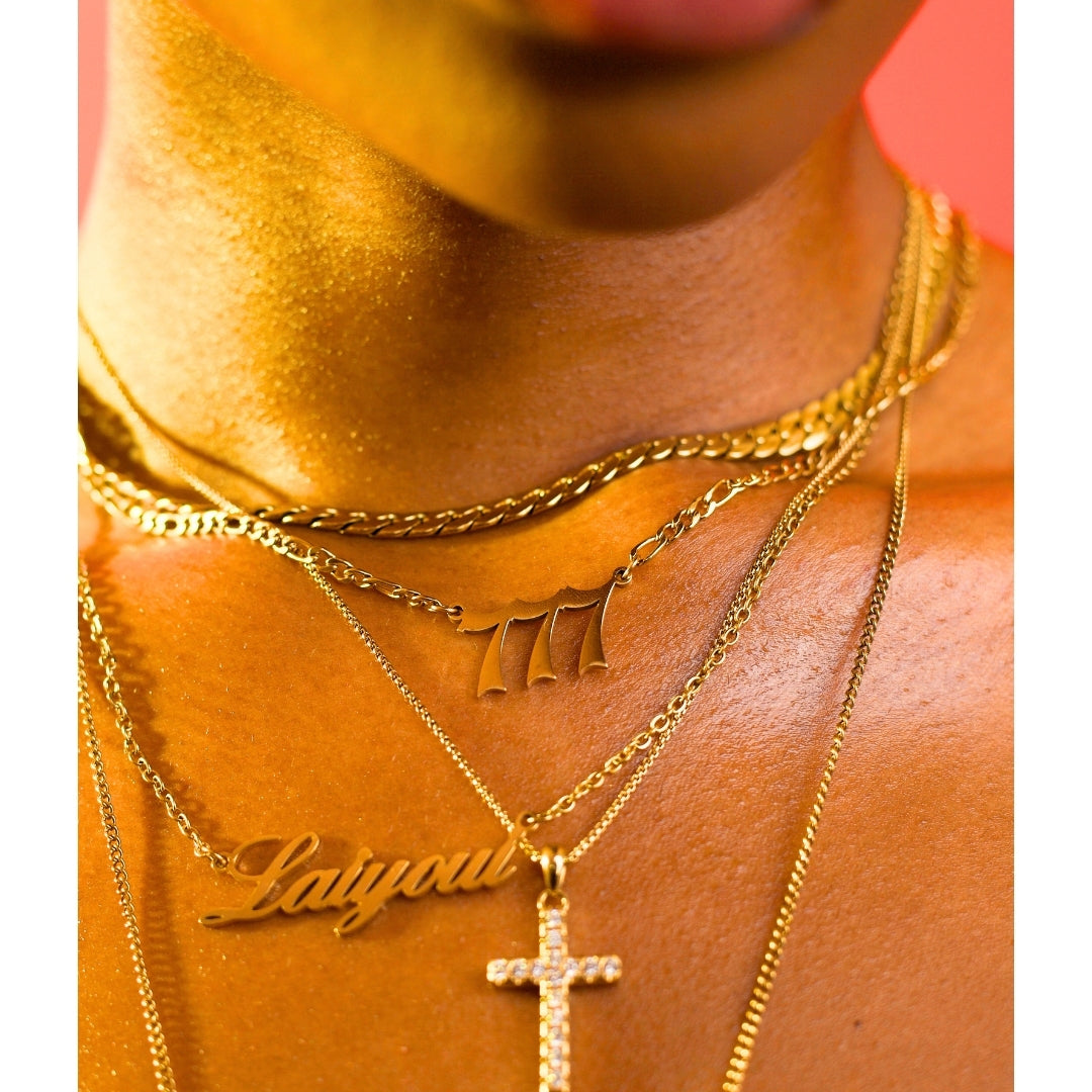 777 CHAIN NECKLACE GOLD