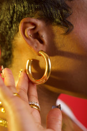 AALIYAH HOOPS GOLD