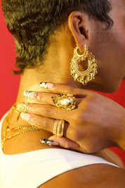 MINI AMOI CREOLE HOOPS GOLD