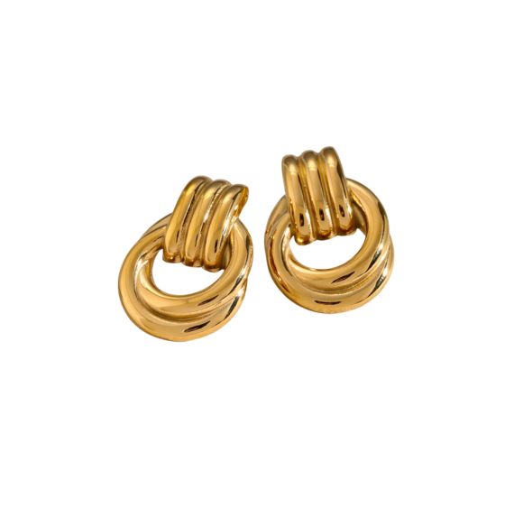 KNOT STUDS GOLD
