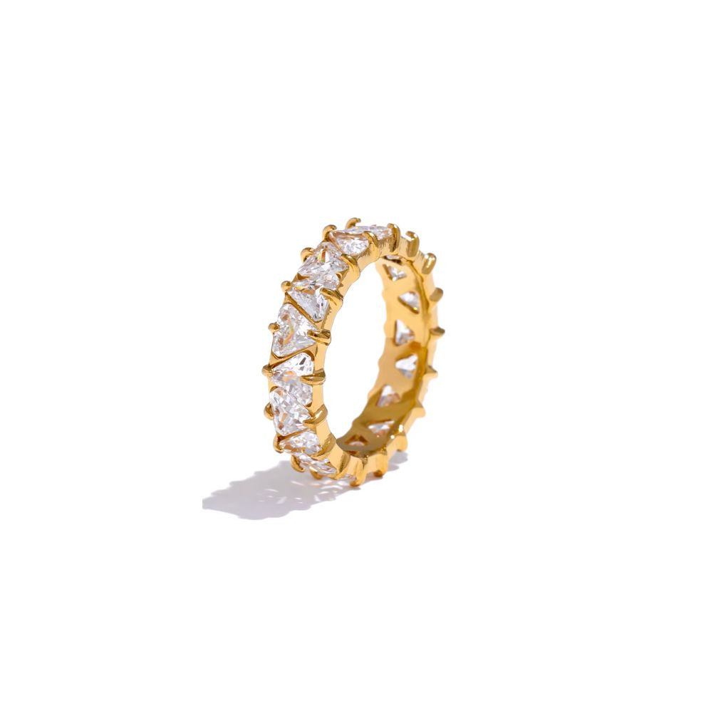 JACKIE ZIRCON RING GOLD