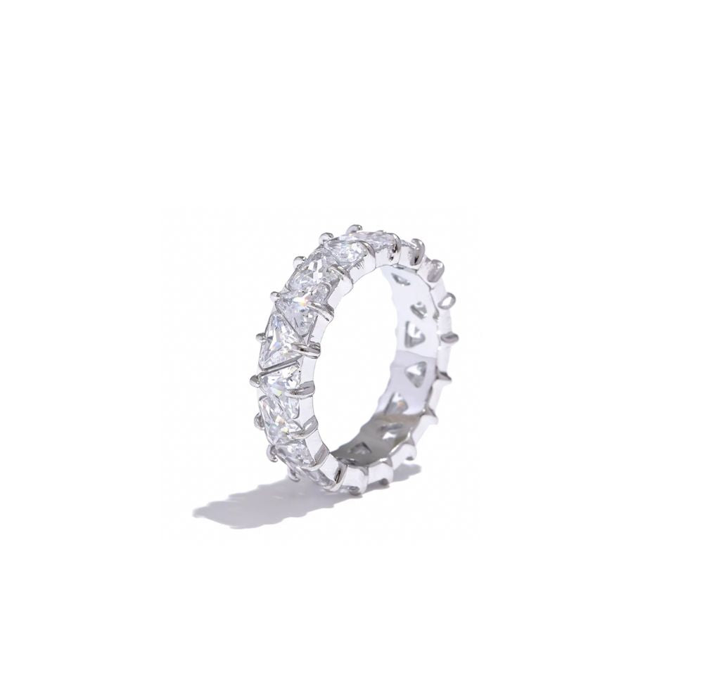 JACKIE ZIRCON RING SILVER