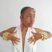 IVY DROP EARRING RED