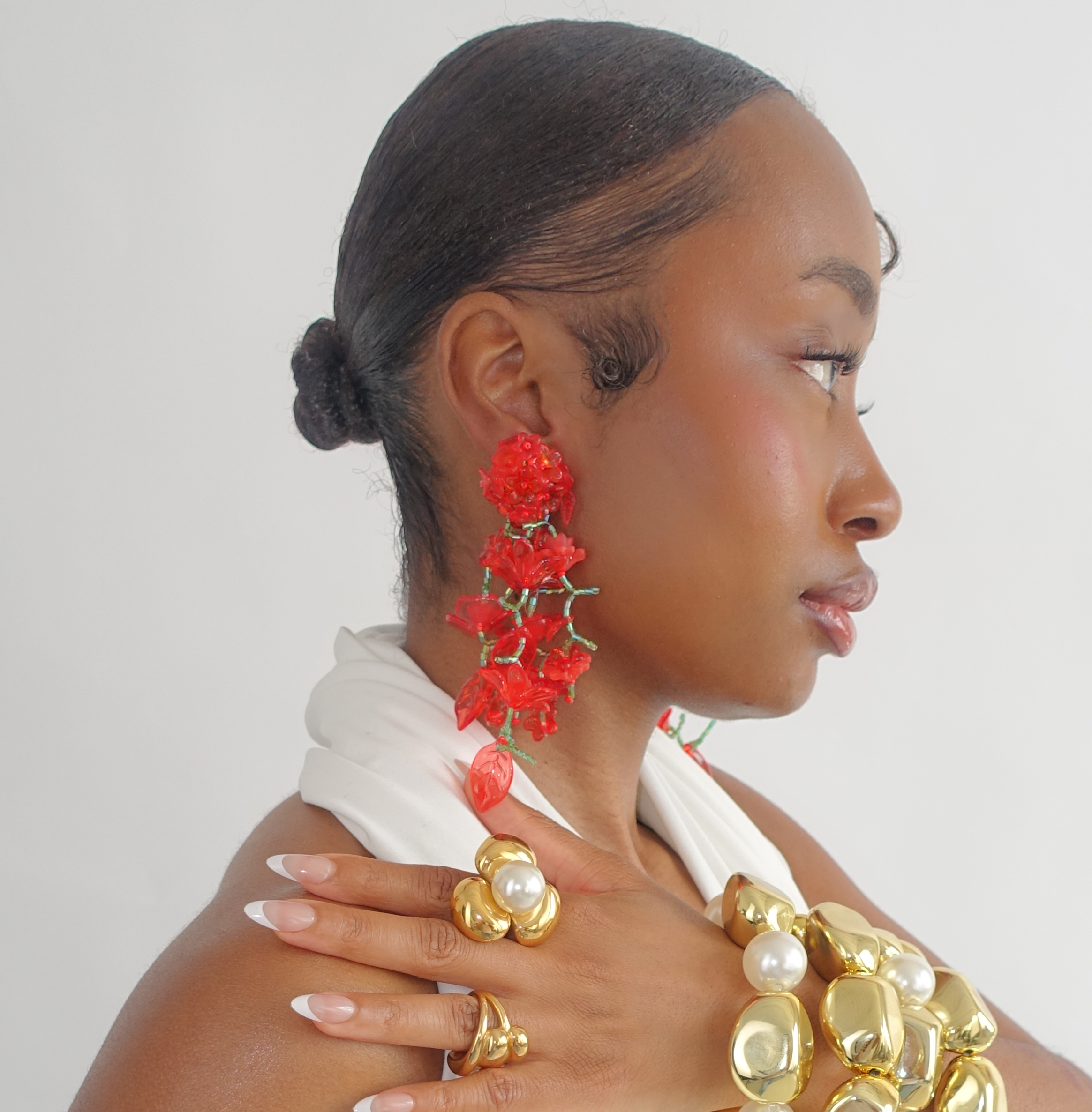 IVY DROP EARRING PINK