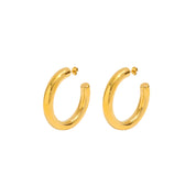AALIYAH HOOPS SILVER