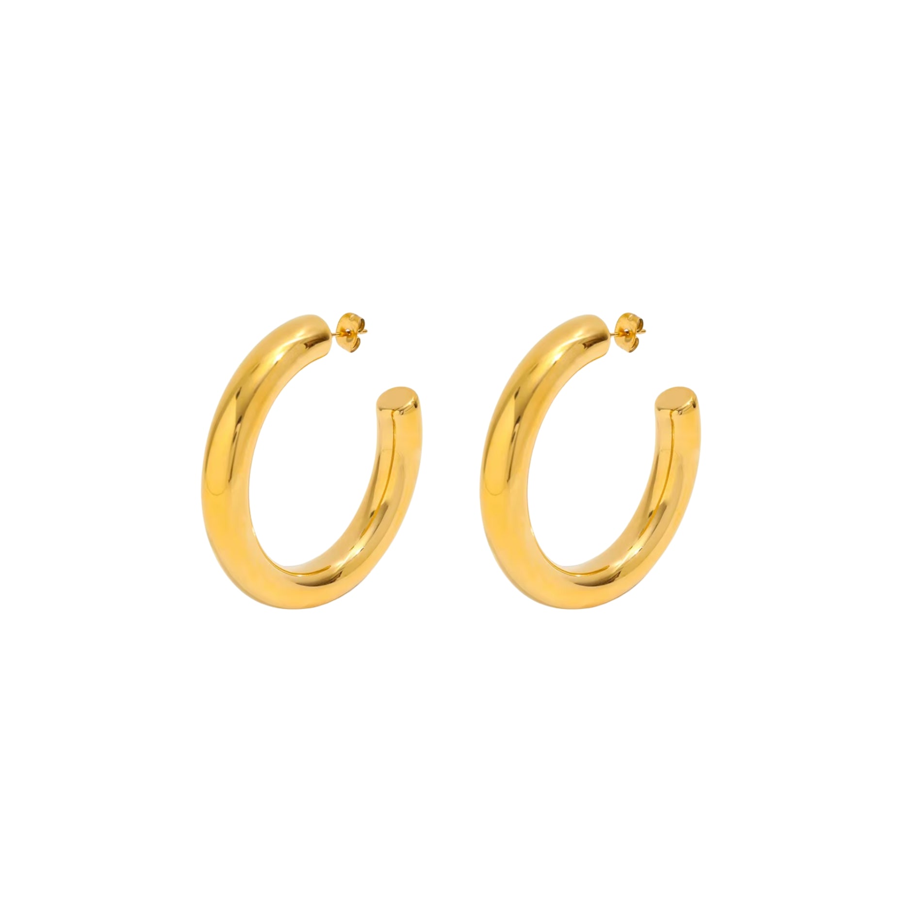 AALIYAH HOOPS SILVER