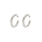 AALIYAH HOOPS SILVER