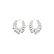 AMOI CREOLE HOOPS SILVER