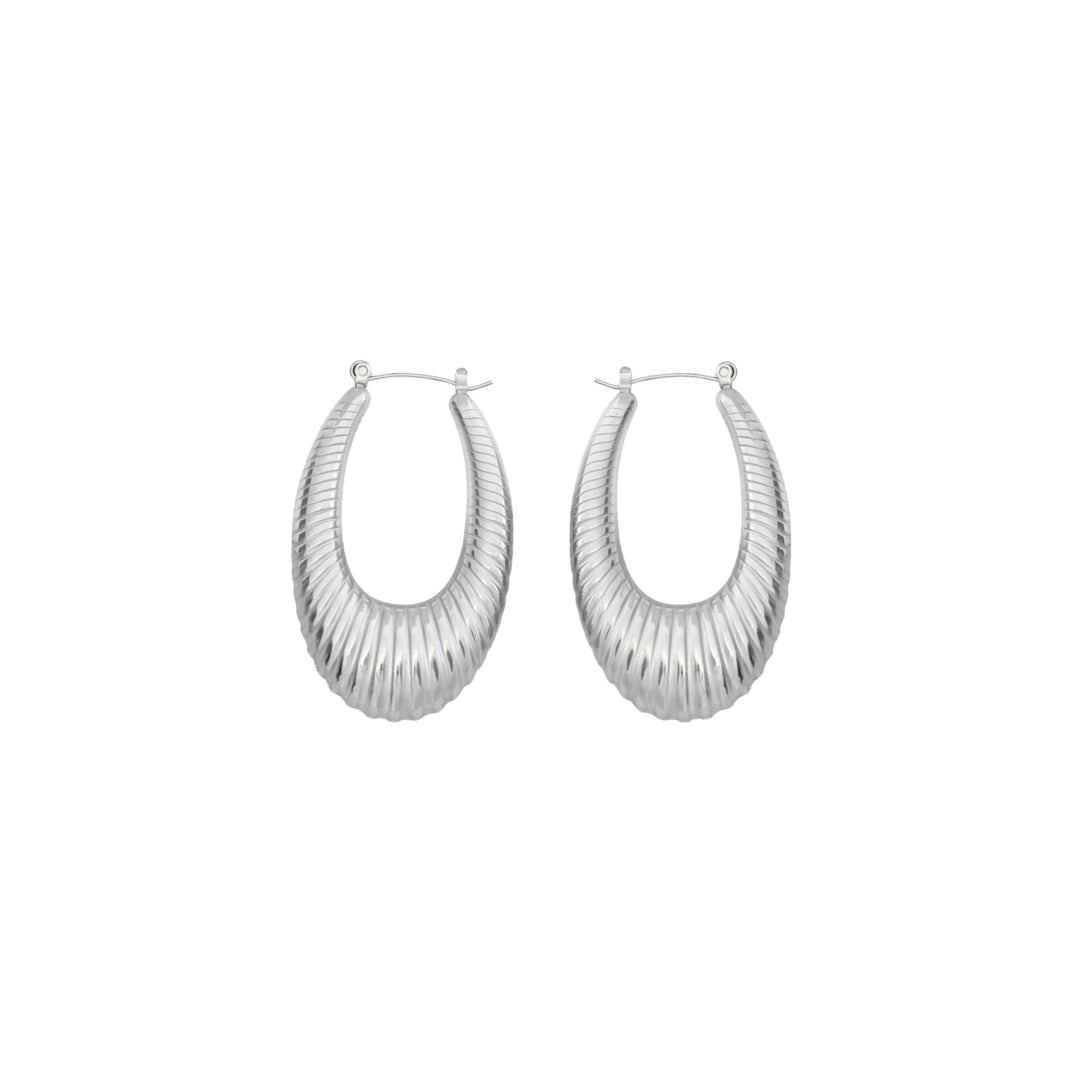 JADA HOOP SILVER