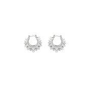 AMOI CREOLE HOOPS SILVER SET