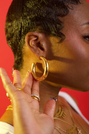 AALIYAH HOOPS GOLD