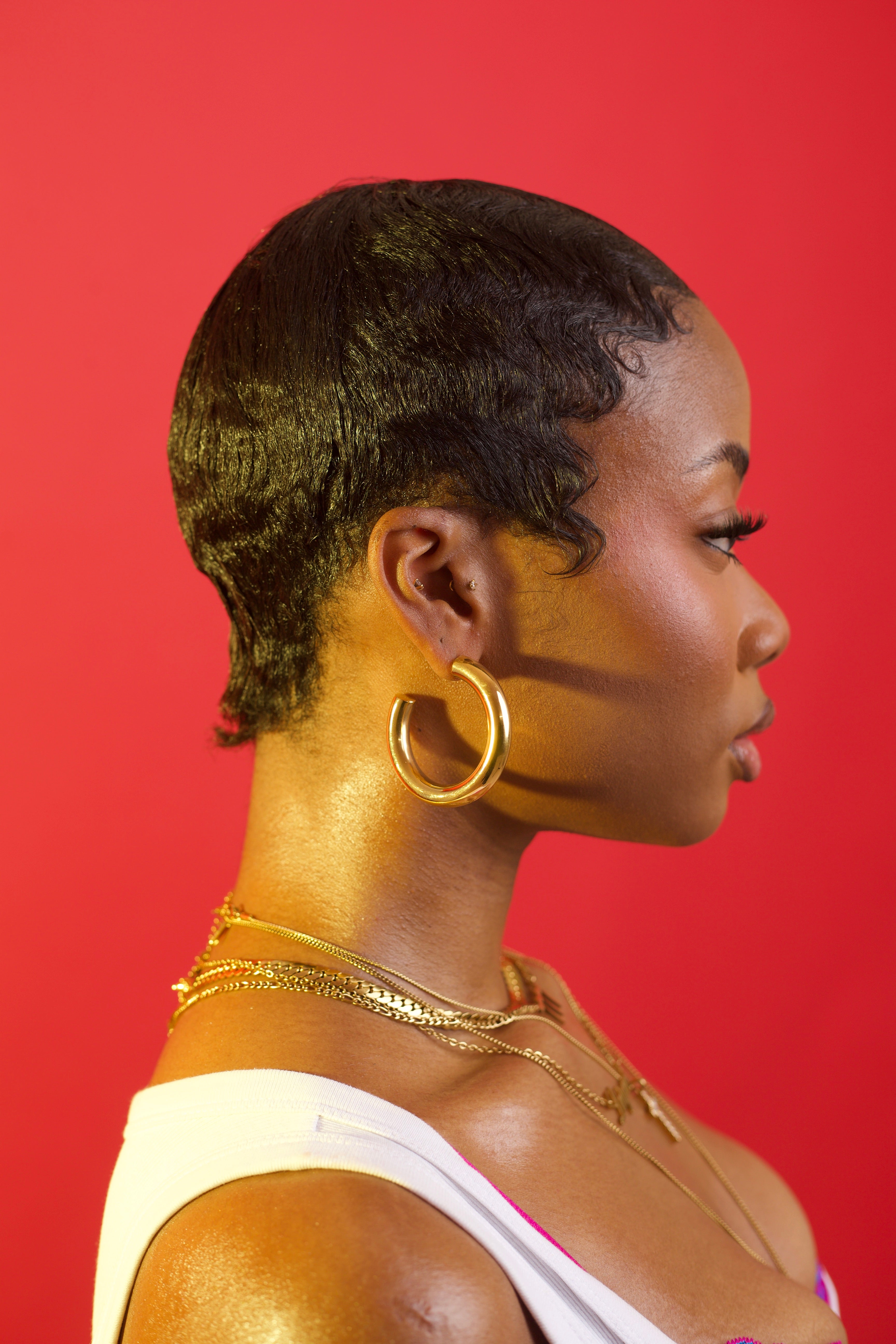 AALIYAH HOOPS GOLD