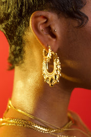 AMOI CREOLE HOOPS GOLD