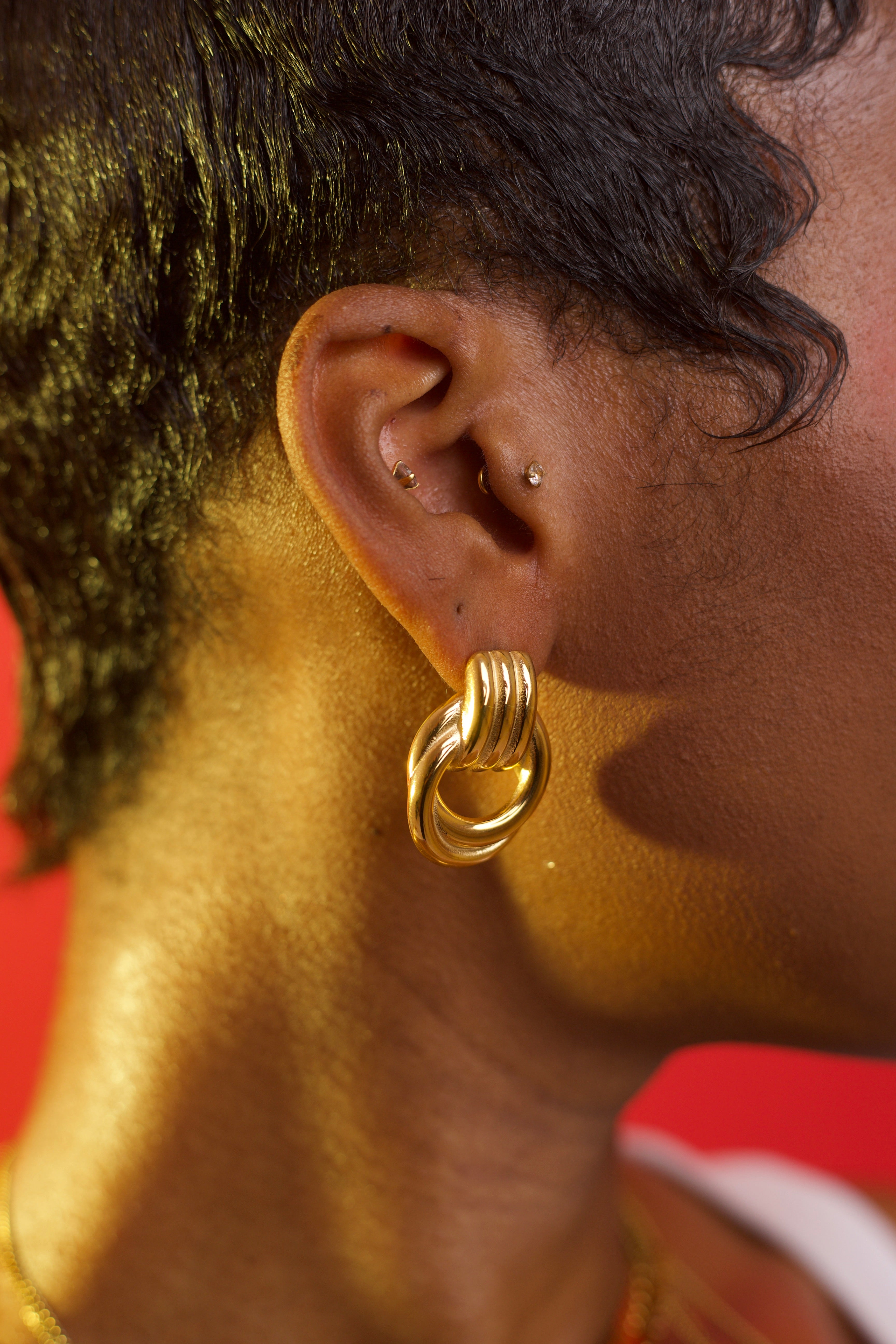 KNOT STUDS GOLD