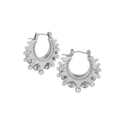 MINI AMOI CREOLE HOOPS SILVER