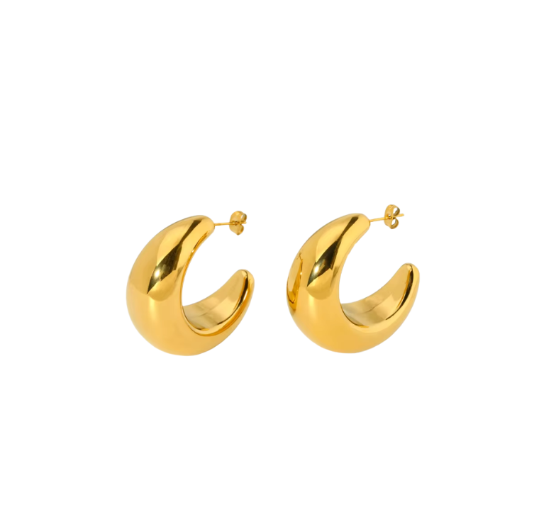KIARA GOLD HOOPS