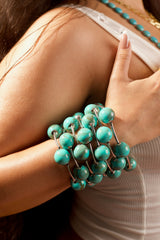 TALIA BRACELETS LARGE AZULE