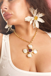 CELESTE NECKLACE PURPLE