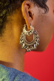 AMOI CREOLE HOOPS SILVER