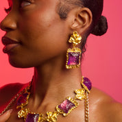 OWIA EARRING PURPLE