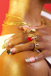 TATIYANA CHAIN RING GOLD