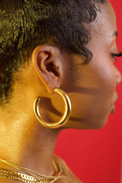 AALIYAH HOOPS GOLD