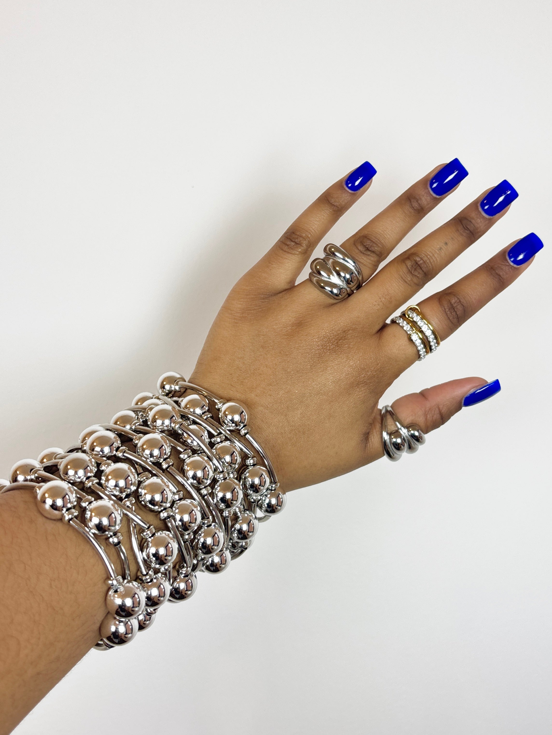 TALIA BRACELETS MEDIUM SILVER
