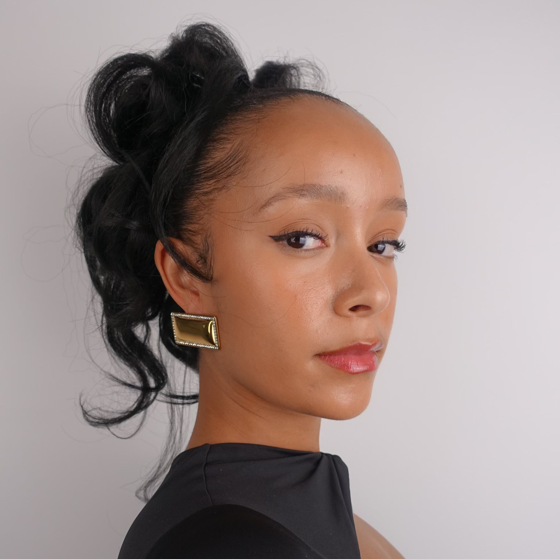 IMANI GOLD EARRING