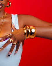 MONICA TRIO BANGLE SET GOLD