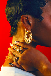 AMOI CREOLE HOOPS GOLD