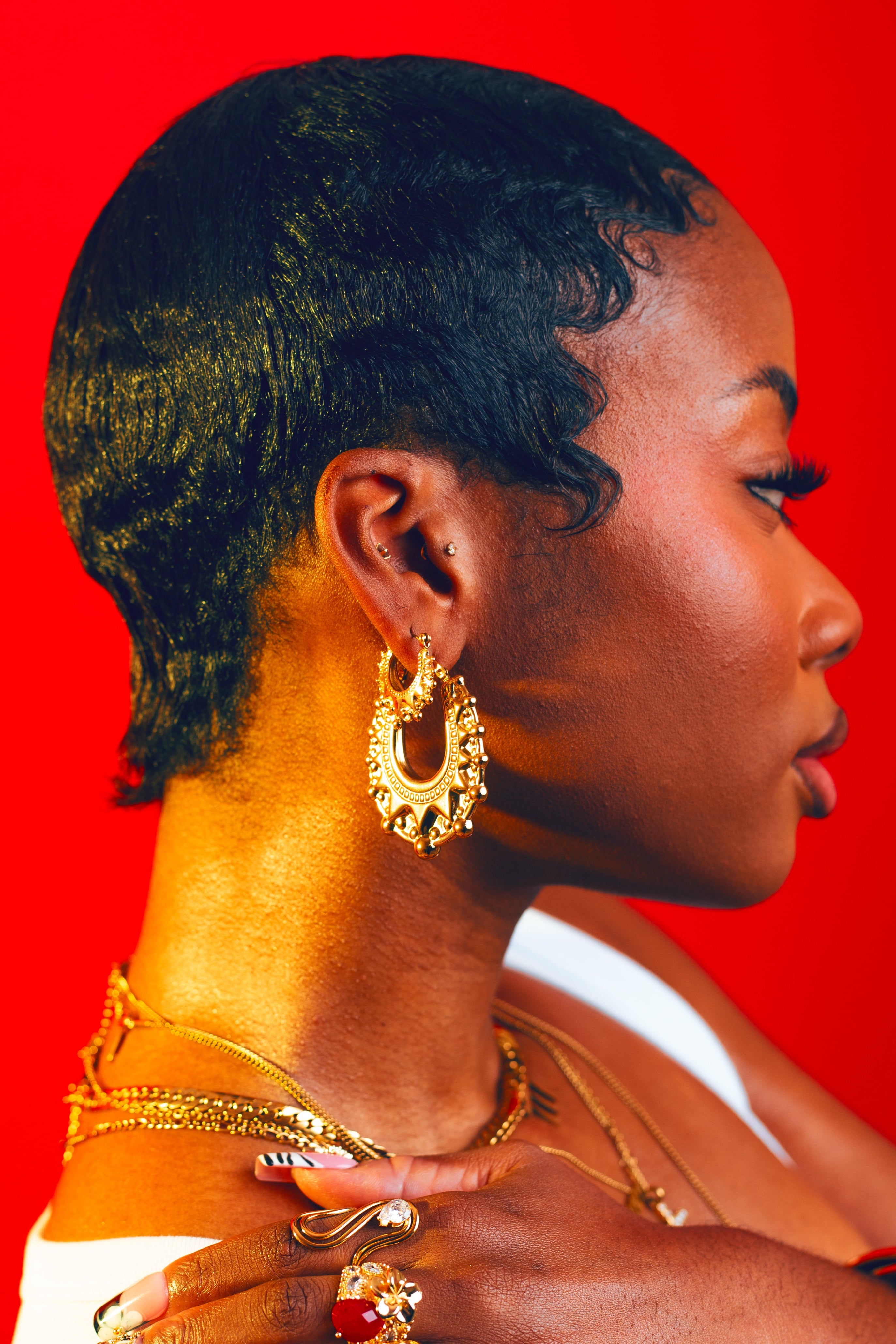 AMOI CREOLE HOOPS GOLD